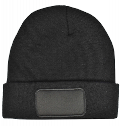 L-Merch Strickmütze mit Patch