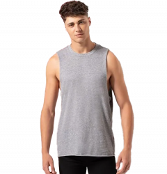 SF Men High Neck Slash Armhole Vest